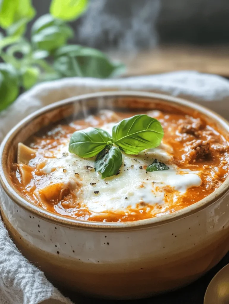 As the weather turns cooler and the days grow shorter, there's nothing quite like a warm bowl of soup to bring comfort to your evening routine. Among the myriad of comforting dishes available, Cozy Crock Pot Lasagna Soup stands out as a heartwarming favorite. This recipe combines the beloved flavors of traditional lasagna with the ease and convenience of a slow cooker, making it an ideal choice for busy families or anyone looking to savor a delicious meal without the fuss of extensive preparation.