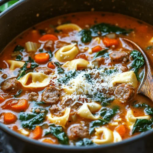 There's something undeniably satisfying about a warm bowl of soup, especially on a chilly day or when you're in need of a comforting meal. Hearty soups have a special place in our kitchens, offering not only nourishment but also a sense of warmth and comfort. Among the myriad of soup options available, Savory Sausage Tortellini Soup stands out as a quintessential choice that combines robust flavors with delightful textures. This recipe promises to deliver a comforting experience that warms both the body and soul.