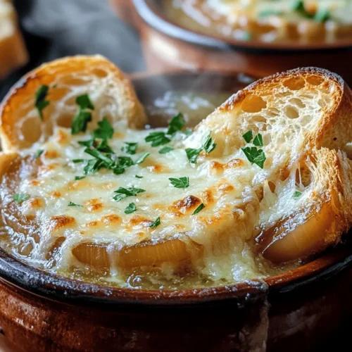 Few dishes evoke the warmth and comfort of home quite like French onion soup. This classic comfort food, with its rich flavors and hearty ingredients, has captivated palates for generations. Originating from the heart of French cuisine, this beloved dish is a staple in both restaurants and home kitchens alike. Whether served as a starter or enjoyed as a main dish, French onion soup with its iconic cheesy toast is a culinary experience that warms the soul, especially during the colder months when the chill in the air calls for something soothing and hearty.