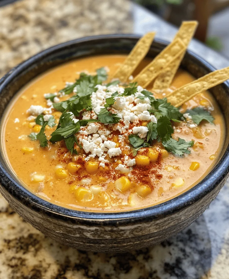 Mexican Street Corn Soup is more than just a delicious dish; it also offers a variety of nutritional benefits that make it a wholesome choice for any meal. Let's delve into the nutritional profile of this flavorful soup and understand how its ingredients contribute to a healthy diet.