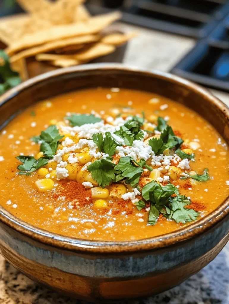 Mexican Street Corn Soup is more than just a delicious dish; it also offers a variety of nutritional benefits that make it a wholesome choice for any meal. Let's delve into the nutritional profile of this flavorful soup and understand how its ingredients contribute to a healthy diet.