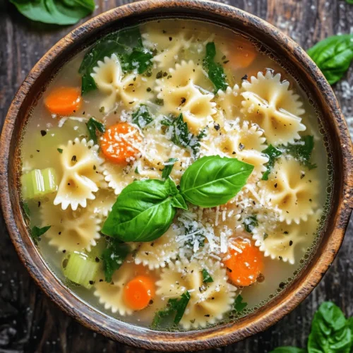 Every great soup begins with quality ingredients, and Italian Pastina Soup is no exception. Each component contributes to the overall flavor, texture, and nutritional value, creating a balanced and heartwarming dish. Let’s take a closer look at the key ingredients that make this soup a standout.