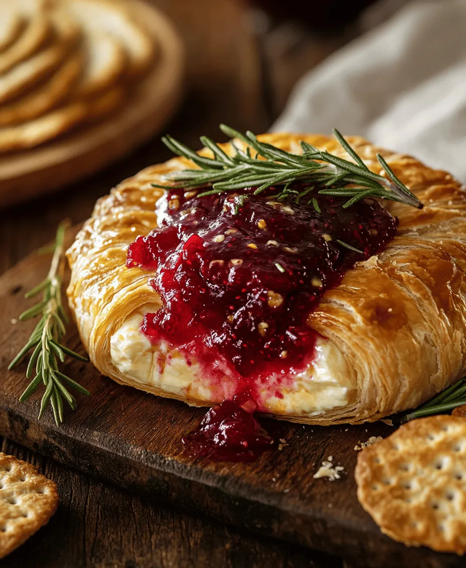 Baked Brie Bliss with Jam is a delightful appetizer that effortlessly combines the rich, creamy texture of Brie cheese with the sweetness of fruit preserves, all enveloped in a flaky, golden puff pastry. This dish has gained immense popularity at gatherings, holiday celebrations, and casual get-togethers, thanks to its irresistible flavor profile and its ability to impress guests with minimal effort. Whether you’re hosting a festive party or simply indulging in a cozy night in, Baked Brie offers a warm and inviting touch that makes every occasion feel special.