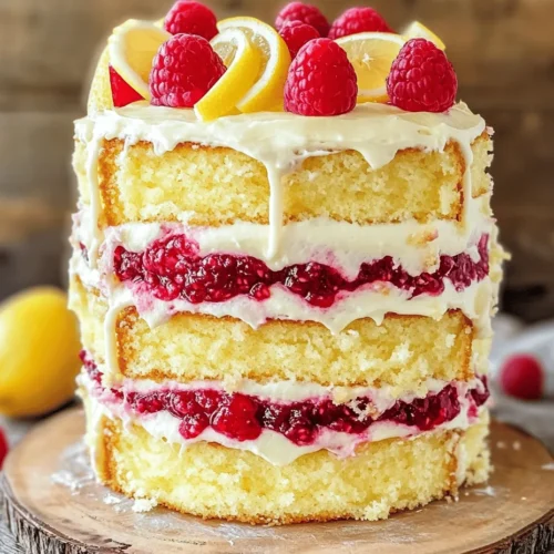 The Raspberry Lemon Layer Cake is a delightful confection that perfectly balances the tangy zest of lemons with the sweet, juicy burst of fresh raspberries. This visually stunning cake not only captivates the taste buds but also provides a feast for the eyes, making it a perfect centerpiece for any celebration. Whether you are hosting a summer garden party, celebrating a birthday, or simply indulging in a sweet treat, this layer cake stands out due to its vibrant flavors and elegant presentation.