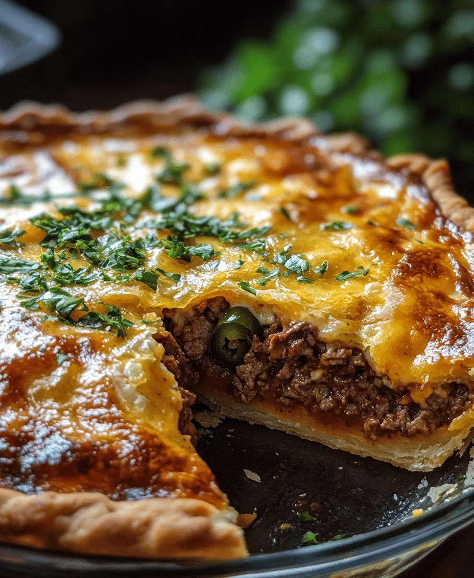 When it comes to comfort food, few dishes can rival the warmth and satisfaction of a well-made pie. The Spicy Jalapeño Cheese Beef Pie with Brisket is a delightful fusion that encapsulates the essence of comfort dining. This hearty dish intricately combines the robust flavors of brisket and ground beef with the irresistible zest of jalapeños, creating a culinary experience that tantalizes the taste buds and warms the soul. Perfect for gatherings, family dinners, or simply a cozy night in, this recipe promises to deliver a mouthwatering and satisfying experience that will leave everyone asking for seconds.