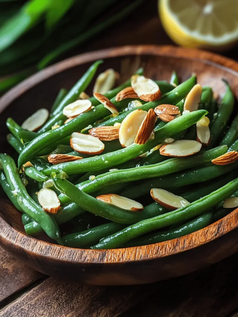 Green Beans Almondine is a classic dish that perfectly encapsulates the essence of simplicity and elegance in the culinary world. Originating from French cuisine, this delightful side dish is characterized by its vibrant green beans sautéed in butter and adorned with sliced almonds. This dish not only highlights the fresh and crisp qualities of green beans but also brings a nutty richness that elevates its flavor profile.