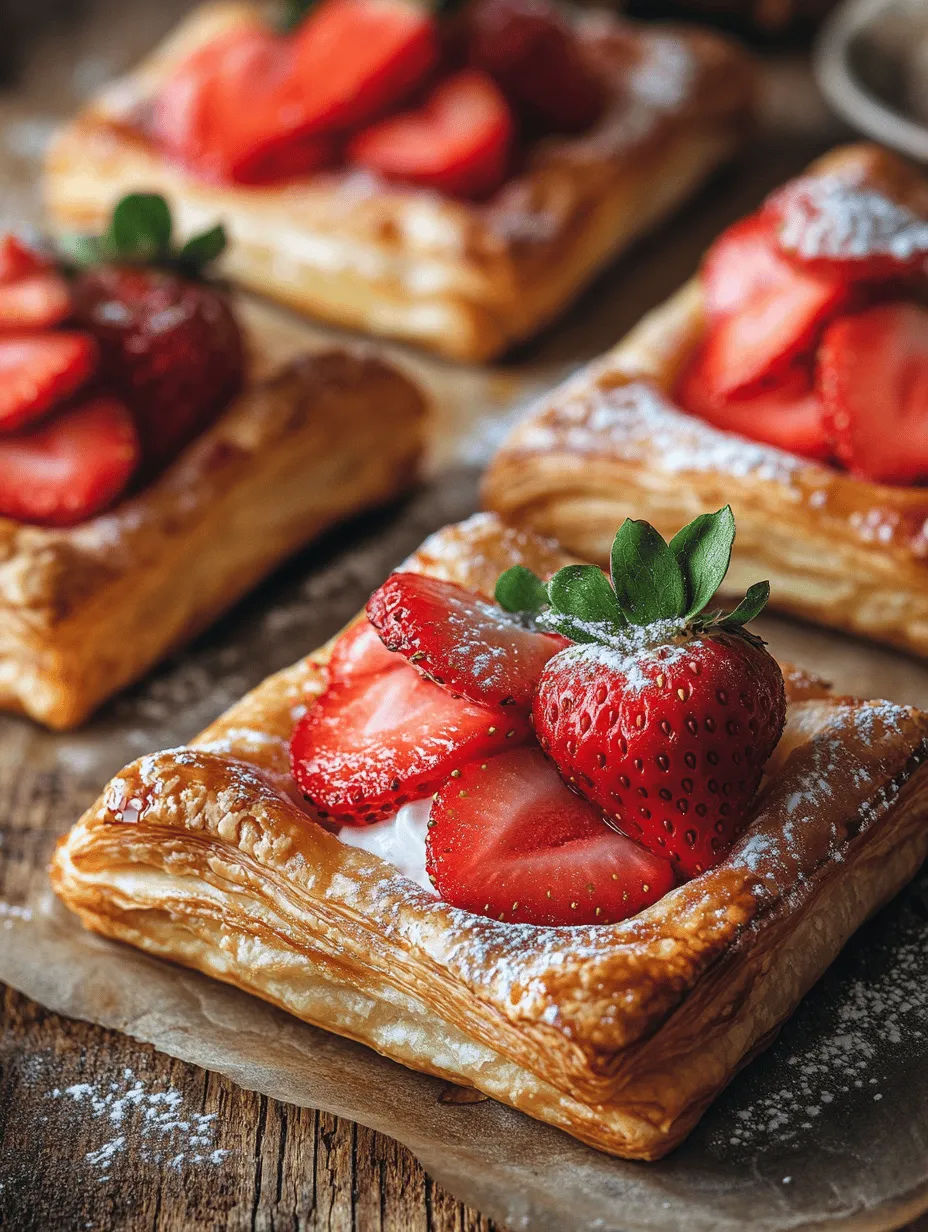 In the realm of vegan baking, finding recipes that are not only simple to prepare but also incredibly delicious can sometimes be a challenge. Fortunately, the Vegan Strawberry Cream Danish is a delightful treat that perfectly combines the flaky texture of puff pastry with the sweet, vibrant flavors of fresh strawberries and rich coconut cream. This pastry is not just a feast for the eyes; it is a wholesome indulgence that can easily become a favorite among vegans and non-vegans alike.