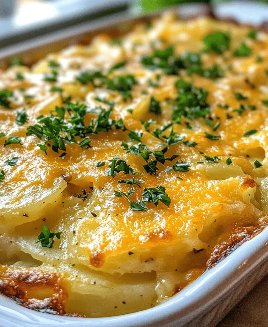 Cheesy scalloped potatoes are the epitome of comfort food, a dish that warms both the heart and the palate. With their creamy texture, rich cheesy flavor, and inviting aroma, they have become a staple in many households, especially during family gatherings and holiday meals. The appeal of this dish lies not only in its decadent taste but also in its effortless preparation, making it an ideal choice for home cooks of all skill levels.