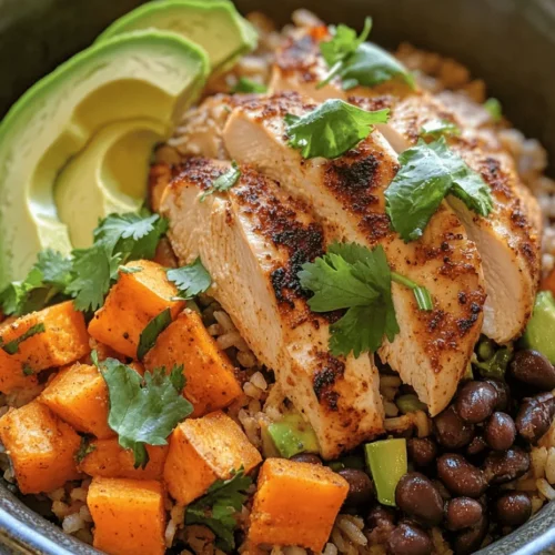 The Chicken and Sweet Potato Rice Bowl is a culinary delight that combines the earthy flavors of roasted sweet potatoes with the savory goodness of seasoned chicken thighs. This dish has gained immense popularity for its balance of nutrition, flavor, and versatility, making it a perfect choice for busy weeknights or leisurely weekend meals. The best part? It caters to various dietary preferences and can be customized with your favorite toppings and ingredients.