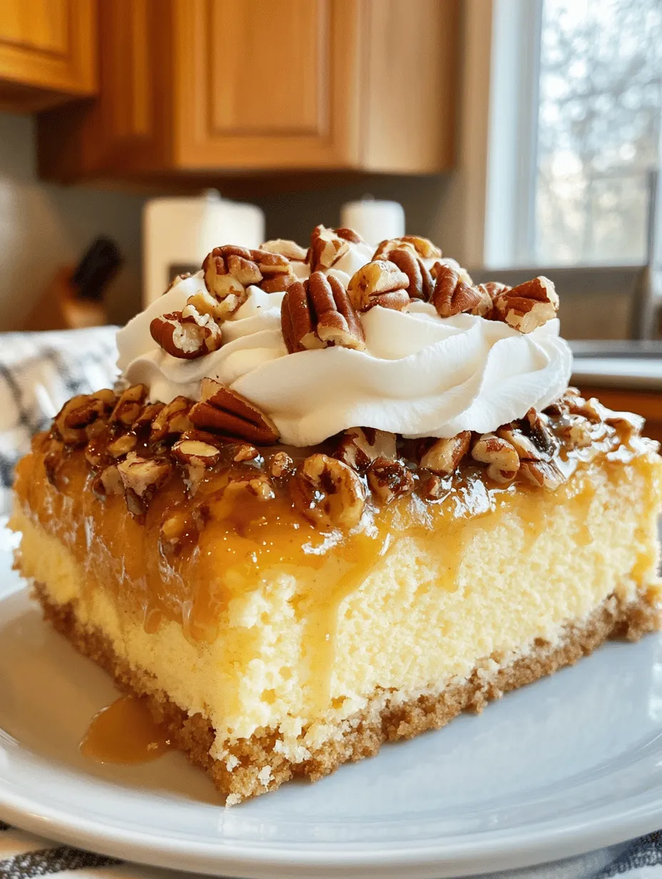 The foundation of our poke cake is a yellow cake mix. This choice is not arbitrary; yellow cake mix provides a light, fluffy texture that pairs beautifully with the praline topping. The pre-packaged mix ensures that even novice bakers can achieve consistent results without the stress of measuring out multiple dry ingredients.