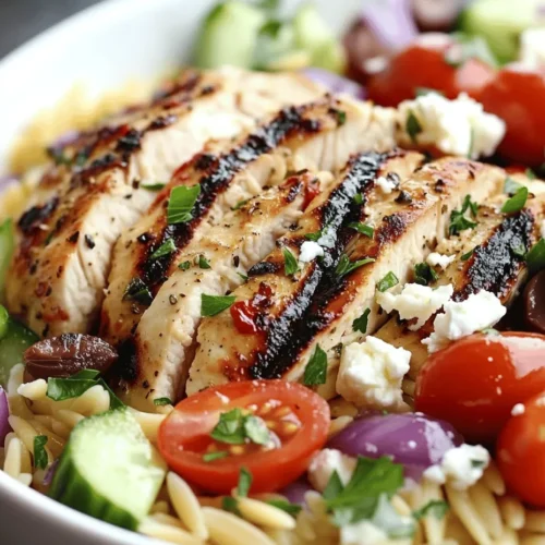 To create the perfect Greek Chicken Orzo Power Bowl, it’s essential to understand the role of each ingredient: