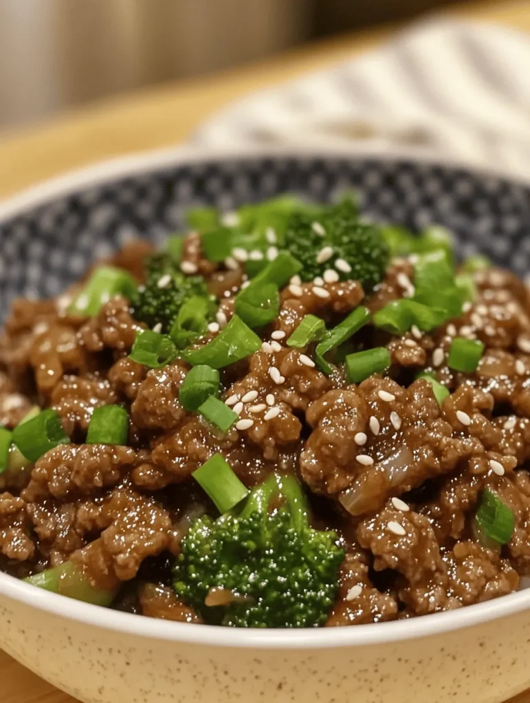 Honey Garlic Ground Beef and Broccoli is a delightful dish that brings together the rich flavors of sautéed ground beef and vibrant broccoli, all coated in a sweet and savory honey garlic sauce. This recipe is not only quick and easy to prepare but also delivers a satisfying meal that the whole family will love. In today’s fast-paced world, finding time to cook nutritious meals can be a challenge. However, incorporating healthy ingredients like broccoli into everyday cooking doesn't have to be complicated. This dish makes it simple to include wholesome vegetables in your diet while ensuring that dinner is both delicious and enjoyable.