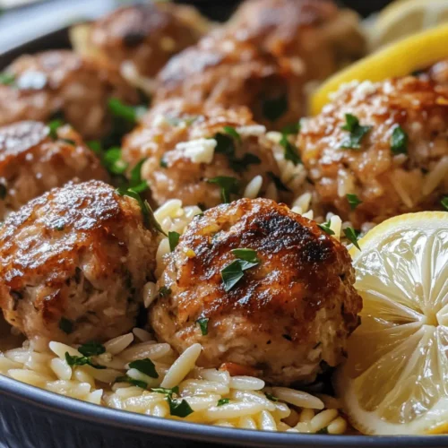 In the world of culinary delights, few dishes evoke the sun-soaked landscapes of Greece quite like Greek Chicken Meatballs with Lemon Orzo. This recipe not only tantalizes your taste buds but also offers a nutritious meal packed with flavor, making it perfect for busy weeknights or entertaining guests. Imagine succulent, herb-infused meatballs that burst with Mediterranean flavors, paired with a refreshing, citrusy orzo that brings a delightful balance of textures and tastes. With its vibrant ingredients and ease of preparation, this dish is sure to become a family favorite.