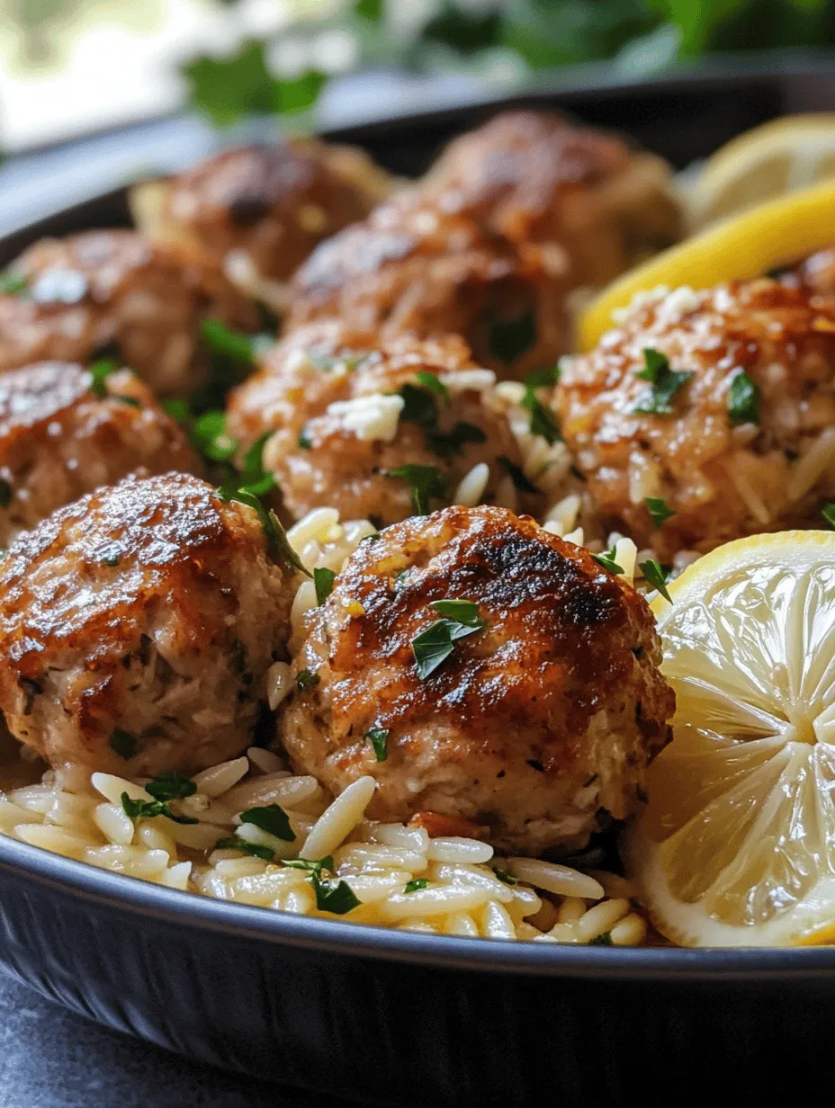 In the world of culinary delights, few dishes evoke the sun-soaked landscapes of Greece quite like Greek Chicken Meatballs with Lemon Orzo. This recipe not only tantalizes your taste buds but also offers a nutritious meal packed with flavor, making it perfect for busy weeknights or entertaining guests. Imagine succulent, herb-infused meatballs that burst with Mediterranean flavors, paired with a refreshing, citrusy orzo that brings a delightful balance of textures and tastes. With its vibrant ingredients and ease of preparation, this dish is sure to become a family favorite.