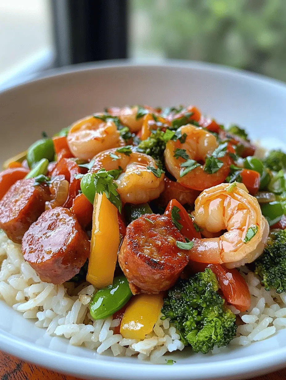 If you're looking for a deliciously savory dish that combines the rich flavors of succulent shrimp, smoky sausage, and vibrant vegetables, look no further than the Easy Honey Garlic Shrimp with Sausage & Veggies. This recipe is not only a feast for the senses, but it also boasts a delightful balance of sweet and savory, thanks to the honey and soy sauce that create a glaze that clings to each ingredient beautifully. Imagine juicy shrimp, perfectly cooked sausage, and a medley of colorful vegetables all coming together in one pan for a quick weeknight meal that the entire family will love.