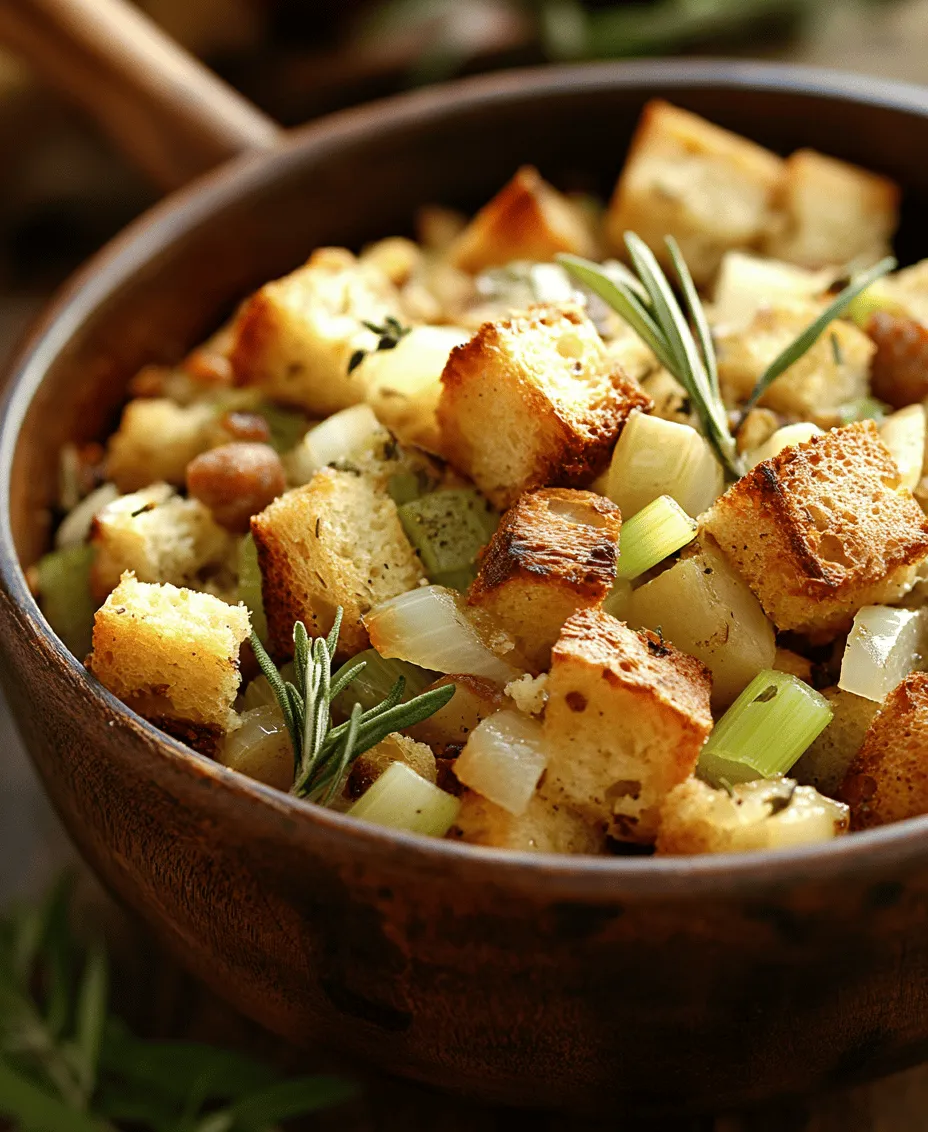 When the aroma of Thanksgiving turkey wafts through the air, one dish often steals the show: stuffing. This beloved side dish, rich in texture and flavor, is a staple of traditional holiday meals and family gatherings. As we gather around the table, stuffing is not just a complement to the main course; it is a cherished part of our culinary heritage. While oven-baked stuffing may often take center stage, homemade stovetop stuffing offers a delightful alternative that is both convenient and quick to prepare.