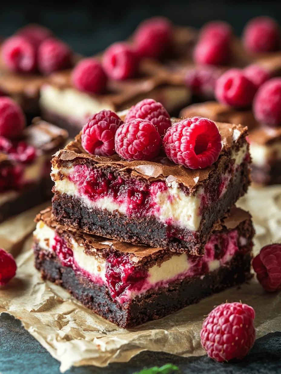 The magic of raspberry cheesecake brownies lies in their two distinct layers: the rich brownie base and the creamy cheesecake topping. Understanding the components that make up each layer is essential to achieving the perfect balance of flavors and textures.