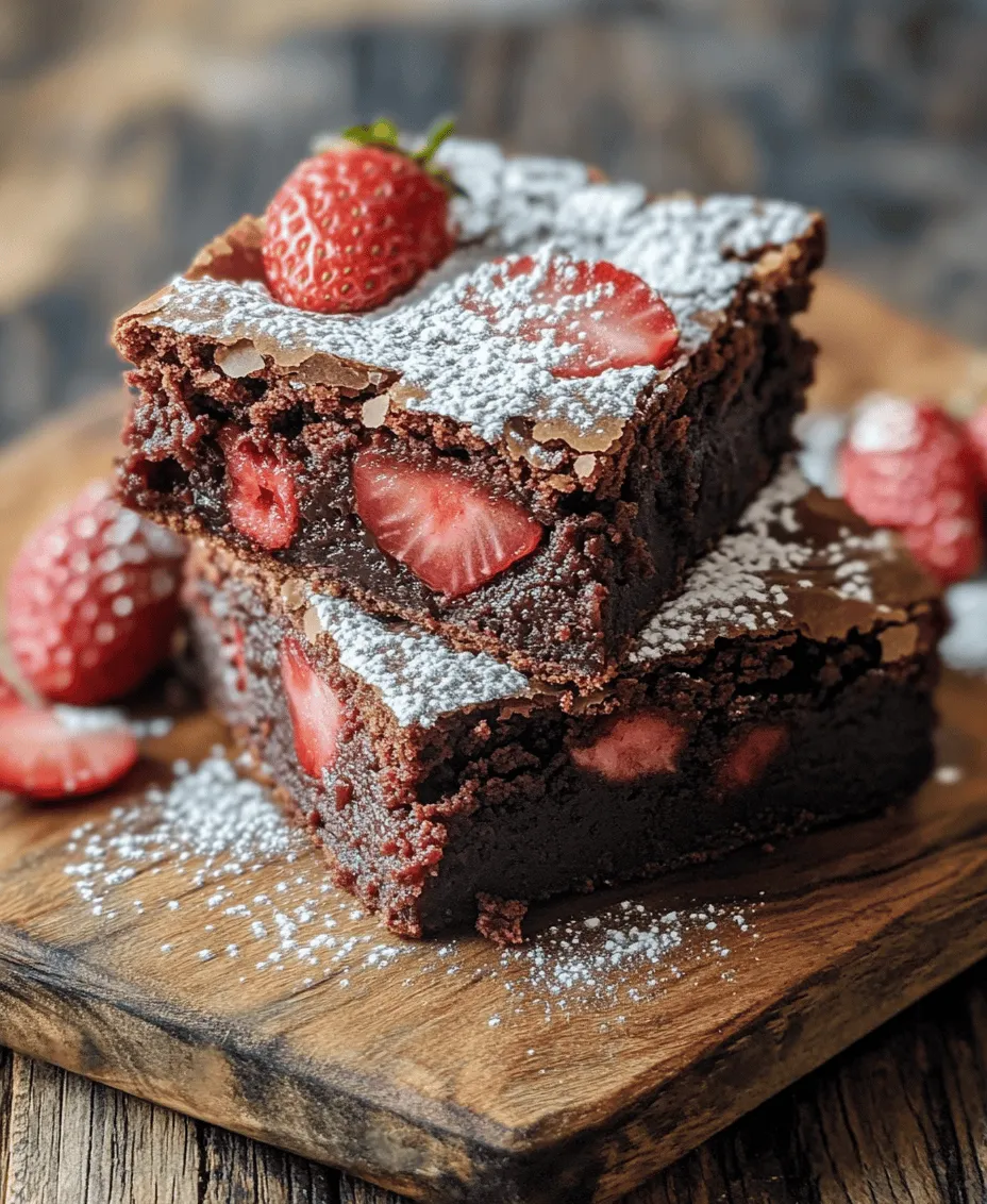 To create the perfect batch of Sweet Strawberry Brownies, understanding the key ingredients is essential. Each component plays a crucial role in achieving the ideal flavor, texture, and overall quality of the brownies. Here’s a breakdown of the core components that make these brownies not only delicious but also uniquely delightful.