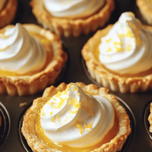 To master the art of Mini Lemon Meringue Pies, it’s essential to understand the three key components: the pie crust, the lemon filling, and the meringue topping. Each element plays a critical role in creating the perfect mini pie, and knowing the ins and outs of each will help you achieve the best results.