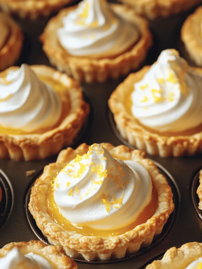 To master the art of Mini Lemon Meringue Pies, it’s essential to understand the three key components: the pie crust, the lemon filling, and the meringue topping. Each element plays a critical role in creating the perfect mini pie, and knowing the ins and outs of each will help you achieve the best results.