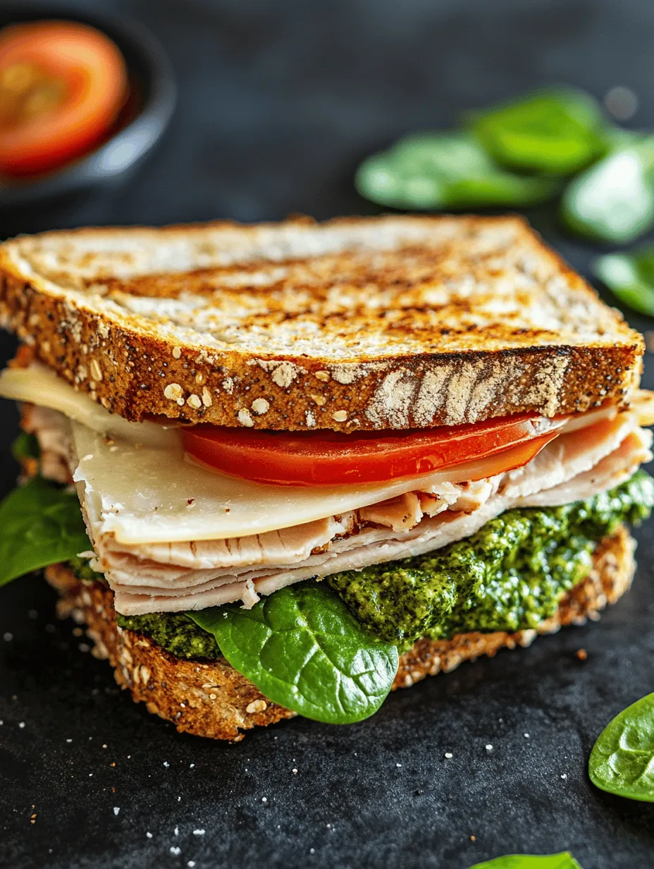 A great sandwich starts with quality ingredients, and the Turkey Pesto Sandwich Delight is no exception. Each component plays a crucial role in delivering the delightful taste and nutritional benefits that this sandwich has to offer. Let’s break down the core components that make this sandwich not only delicious but also healthful.