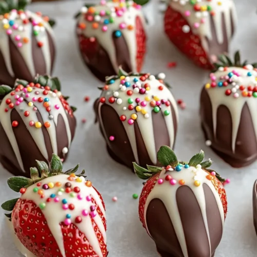 Chocolate-dipped strawberries have long held a special place in the hearts of dessert lovers, particularly during romantic occasions like Valentine's Day. This delectable treat perfectly marries the sweet and slightly tart flavor of fresh strawberries with the rich, creamy texture of chocolate. The result is not only a feast for the taste buds but also a visual delight, making it an ideal gift for loved ones. The recipe for "Sweetheart's Delight" transforms this classic dessert into an easy and delightful treat that anyone can prepare at home, bringing a touch of romance to any occasion.