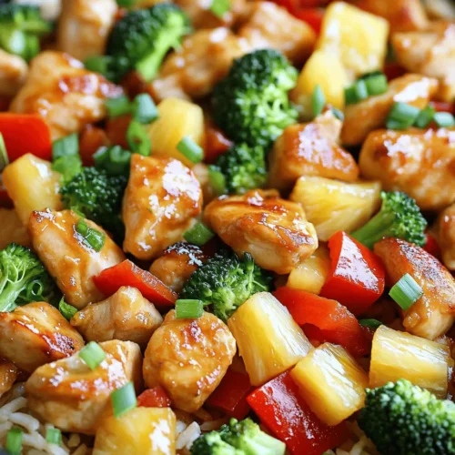 If you're looking for a dish that transports your taste buds to a sunny paradise, look no further than Tropical Feast: Pineapple Chicken and Rice. This vibrant and colorful recipe combines succulent chicken breast with sweet, juicy pineapple, complemented by a medley of fresh vegetables. The result is a delightful fusion of flavors that not only satisfies your cravings but also brings a burst of tropical sunshine to your dinner table.