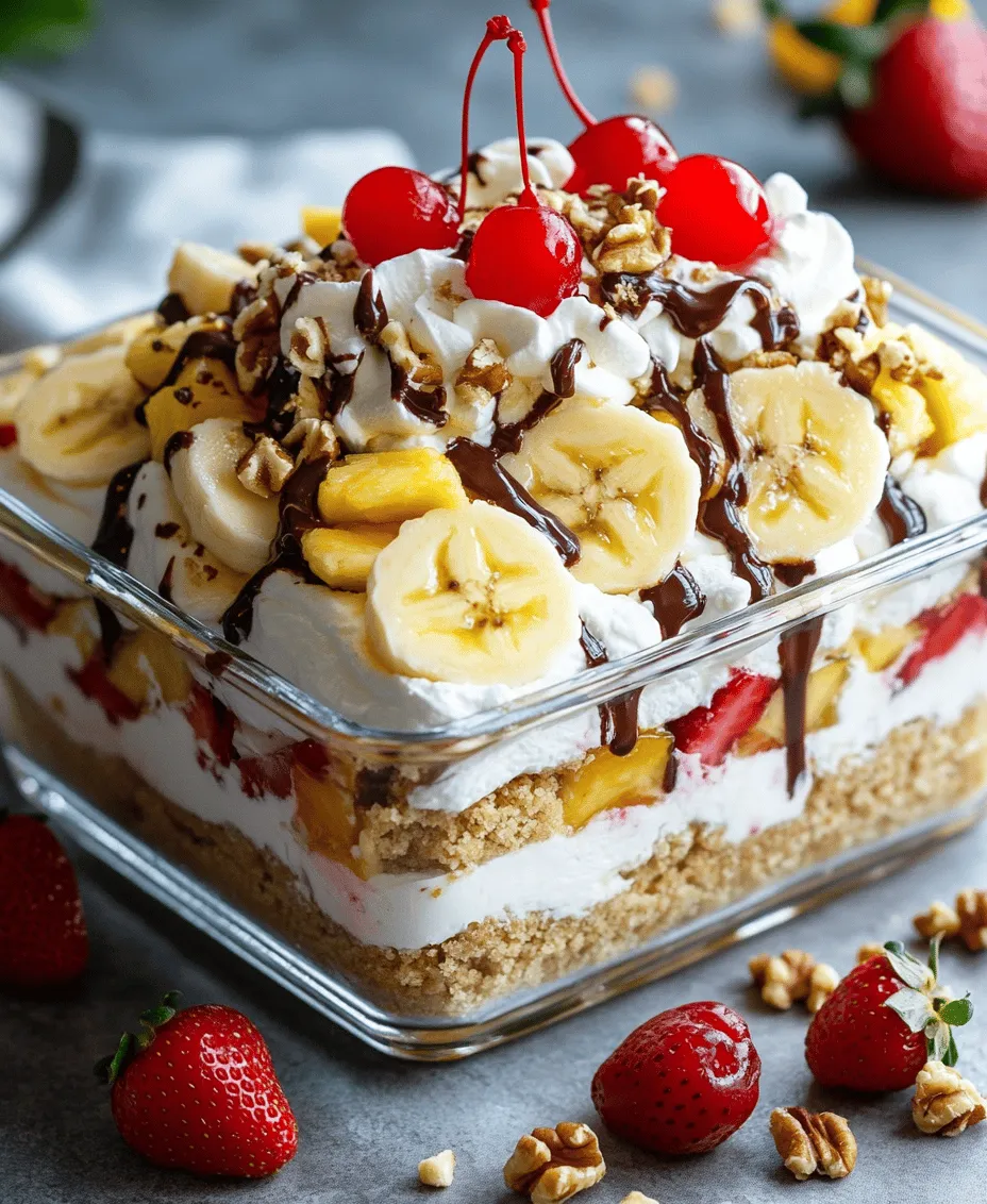 If you’re searching for a dessert that captures the nostalgic flavors of a classic banana split while being effortlessly simple to prepare, look no further than the No-Bake Banana Split Cake. This delectable treat reimagines the beloved ice cream sundae into a layered cake form, making it a perfect centerpiece for summer gatherings, picnics, and family celebrations.