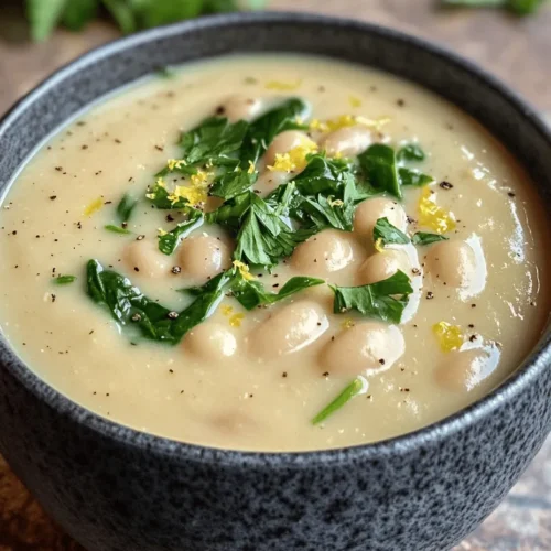 Soup is often seen as the ultimate comfort food, a warm embrace in a bowl that has the power to soothe both body and soul. Among the many varieties, Creamy Tuscan White Bean Lemon Soup stands out for its unique combination of flavors and textures. This delightful soup marries the creamy richness of white beans with the bright, refreshing notes of lemon, making it not only comforting but also incredibly nutritious.