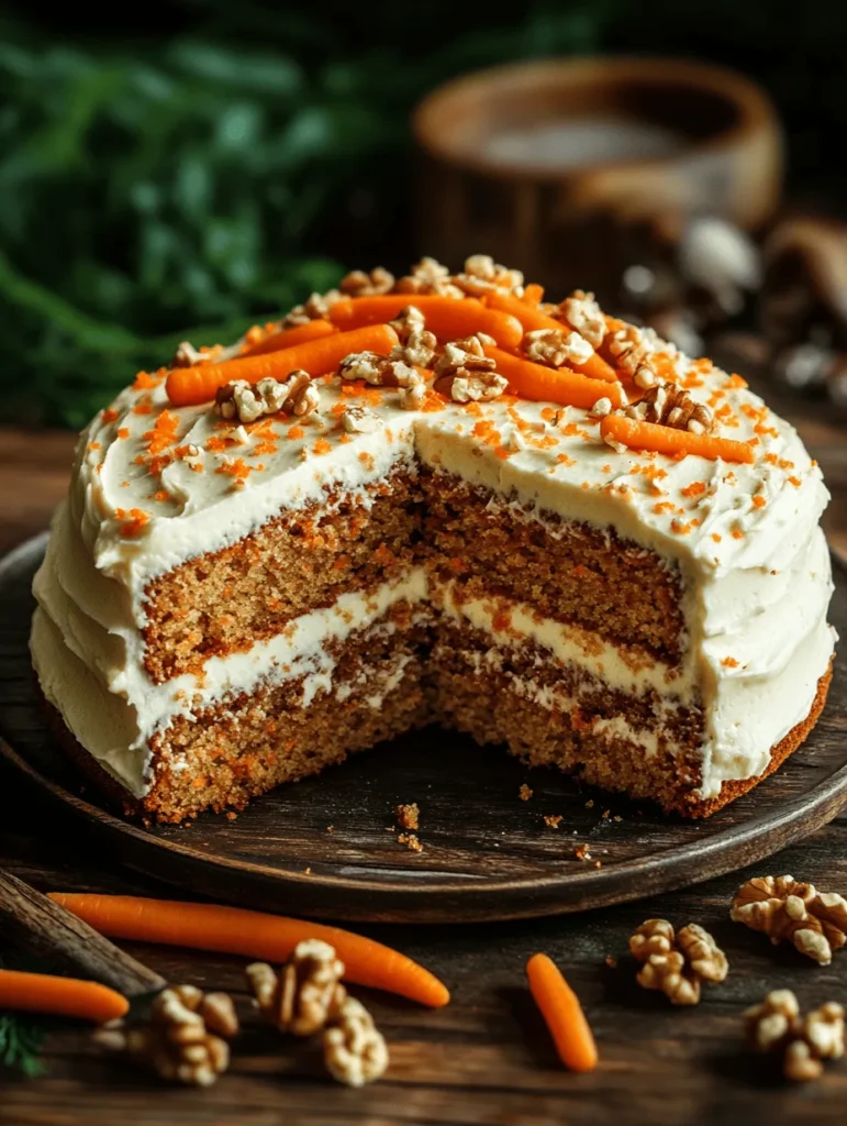 Carrot cake has secured a beloved place in the hearts of dessert enthusiasts around the world. Known for its unique blend of sweetness, spice, and moist texture, this cake is more than just a delightful treat; it embodies comfort and nostalgia. Whether served at a birthday party, enjoyed during a festive gathering, or simply savored on a quiet afternoon, carrot cake offers a versatile option that suits a multitude of occasions.