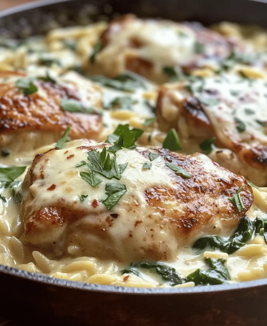 Creamy Baked Chicken and Orzo is a dish that beautifully marries comfort and sophistication in every bite. Imagine tender pieces of chicken nestled in a bed of perfectly cooked orzo, all enveloped in a rich, creamy sauce that warms your heart and fills your home with delightful aromas. This recipe is not just a meal; it’s an experience that brings the family together around the dinner table.