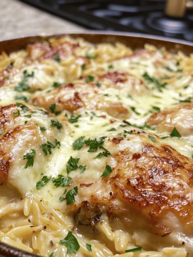 Creamy Baked Chicken and Orzo is a dish that beautifully marries comfort and sophistication in every bite. Imagine tender pieces of chicken nestled in a bed of perfectly cooked orzo, all enveloped in a rich, creamy sauce that warms your heart and fills your home with delightful aromas. This recipe is not just a meal; it’s an experience that brings the family together around the dinner table.