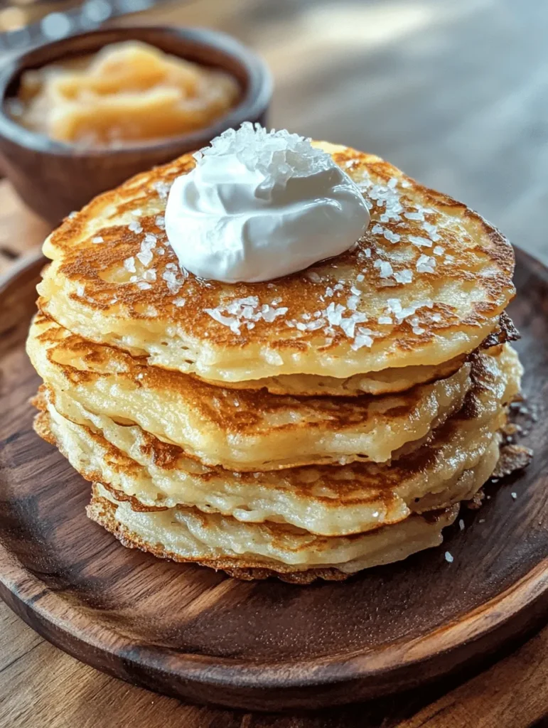 Crispy German potato pancakes, known as "Reibekuchen" or "Kartoffelpuffer," are a beloved dish deeply embedded in German culinary tradition. These golden, crispy delights have a rich history, often served during festive seasons, especially around Christmas markets, where the enticing aroma wafts through the air, drawing crowds eager to indulge in their comforting goodness. The origins of Reibekuchen can be traced back to rural Germany, where frugal farmers made use of the abundant potato harvest. The dish has since evolved, becoming not just a staple in German households but also a favorite among food lovers around the world.