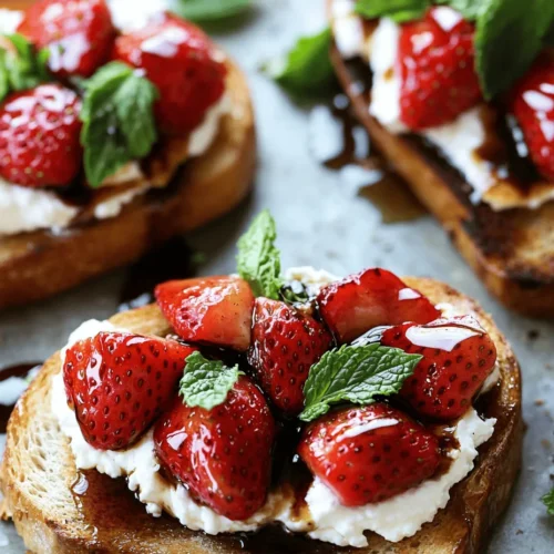 As the warm sun graces us with its presence, summer brings with it a bounty of fresh produce that tantalizes our taste buds. One of the most beloved summer fruits is the strawberry, known for its vibrant color and sweet, juicy flavor. This Roasted Strawberry Whipped Ricotta Toast recipe beautifully showcases strawberries in a way that elevates their natural sweetness while introducing a creamy, rich texture to your brunch table. Perfect for breakfast, brunch, or even a sweet afternoon snack, this dish is not just a feast for your palate but also a visual delight that will impress family and friends alike.