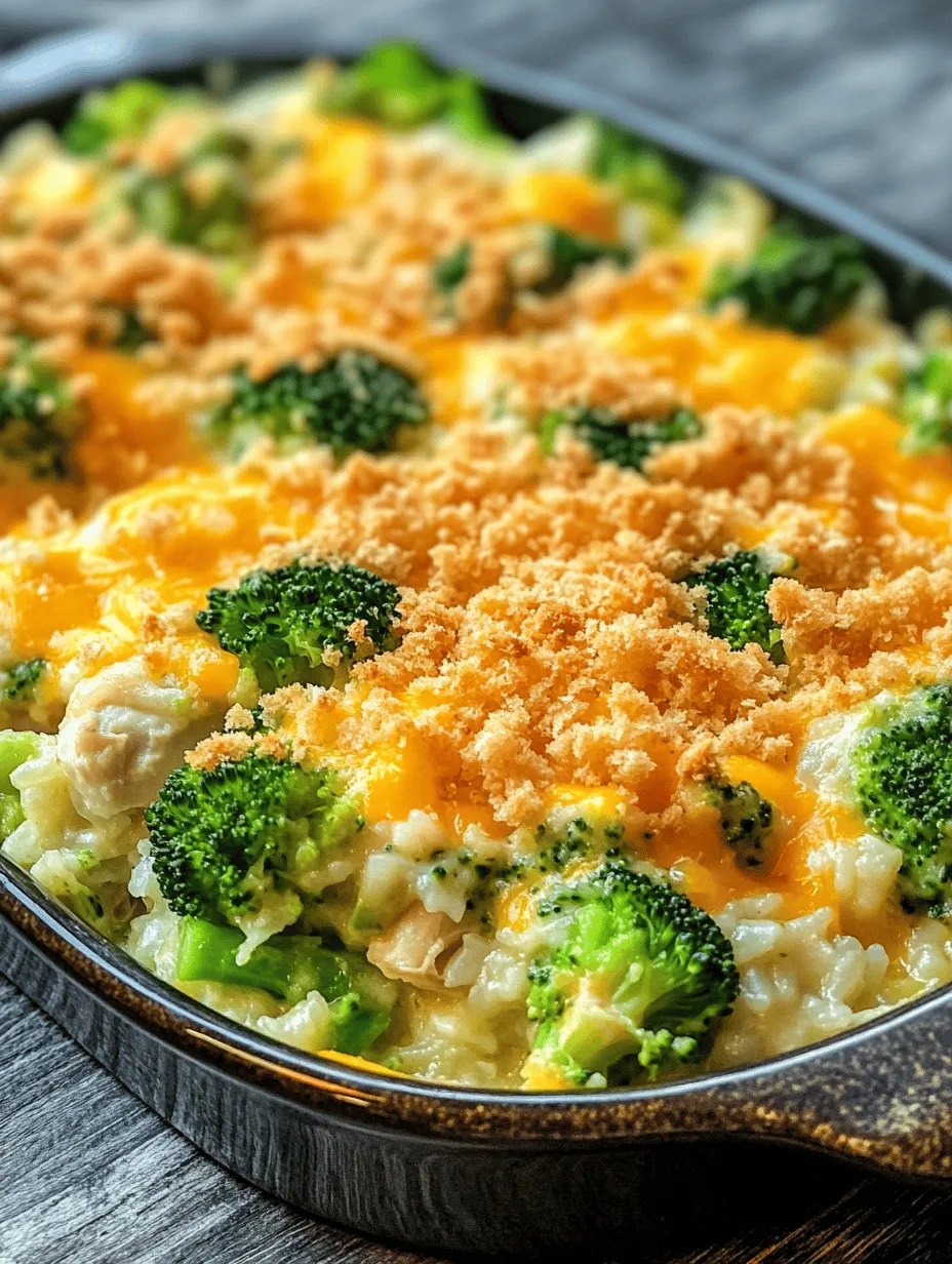 When it comes to the world of comfort food, few dishes hit the mark quite like a classic casserole. There’s something inherently satisfying about a warm, hearty meal that brings together a variety of flavors and textures in one dish. The Broccoli, Rice, Cheese, and Chicken Casserole is a prime example of this culinary tradition, perfectly marrying simplicity with taste while providing essential nutrition. This dish is not just a meal; it’s a celebration of family, comfort, and convenience.