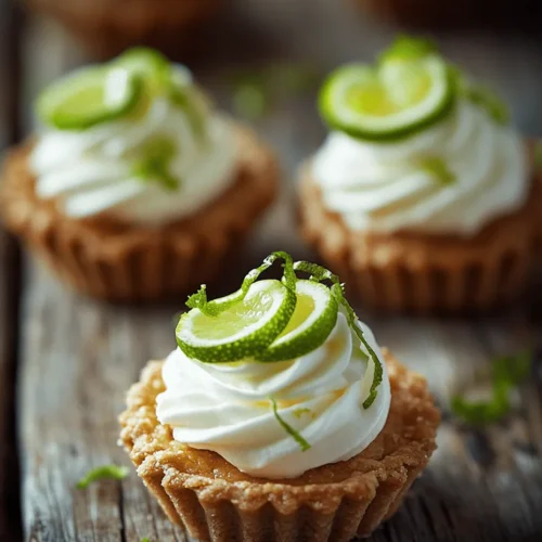 Key Lime Pie Tartlets are a delightful twist on the classic Key Lime Pie, delivering the same tangy flavor in a convenient, bite-sized form. These mini treats capture the essence of the traditional dessert while offering a unique presentation that can elevate any gathering. Whether you're hosting a summer barbecue, celebrating a birthday, or simply indulging your sweet tooth, these tartlets are sure to impress guests and satisfy your cravings.