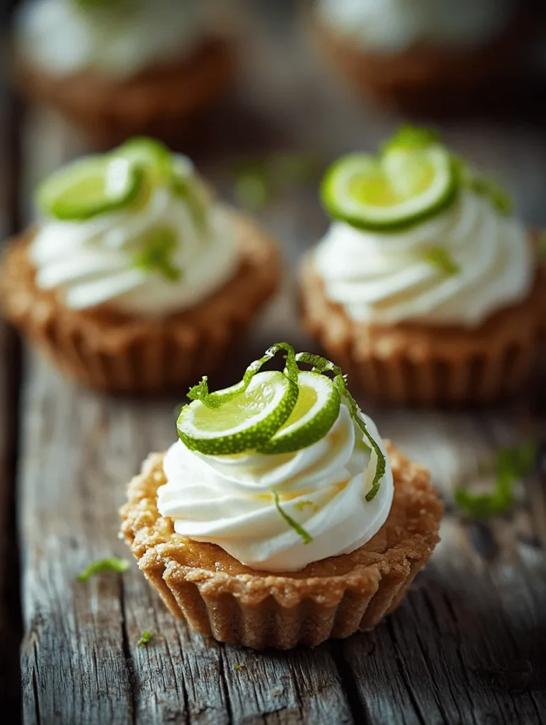 Key Lime Pie Tartlets are a delightful twist on the classic Key Lime Pie, delivering the same tangy flavor in a convenient, bite-sized form. These mini treats capture the essence of the traditional dessert while offering a unique presentation that can elevate any gathering. Whether you're hosting a summer barbecue, celebrating a birthday, or simply indulging your sweet tooth, these tartlets are sure to impress guests and satisfy your cravings.