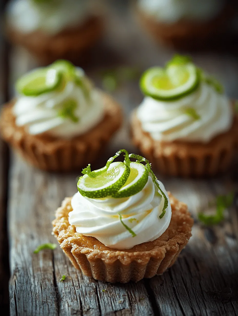Key Lime Pie Tartlets are a delightful twist on the classic Key Lime Pie, delivering the same tangy flavor in a convenient, bite-sized form. These mini treats capture the essence of the traditional dessert while offering a unique presentation that can elevate any gathering. Whether you're hosting a summer barbecue, celebrating a birthday, or simply indulging your sweet tooth, these tartlets are sure to impress guests and satisfy your cravings.
