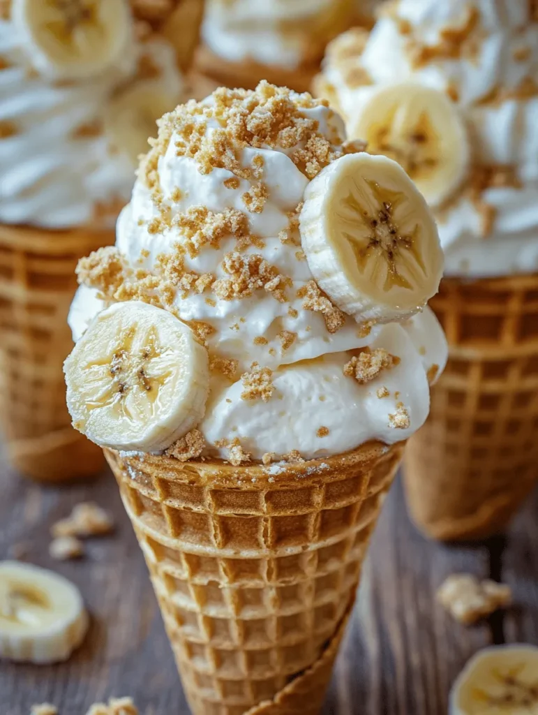 If you’re a fan of desserts that combine nostalgia with innovation, then Banana Pudding Cheesecake Cones are bound to capture your heart. This delightful treat merges two beloved desserts—banana pudding and cheesecake—into a fun, portable format. Imagine the creamy richness of cheesecake layered with the classic flavors of banana pudding, all nestled within a crispy waffle cone. It’s an enticing combination that not only tantalizes the taste buds but also evokes fond memories of family gatherings and summer picnics.