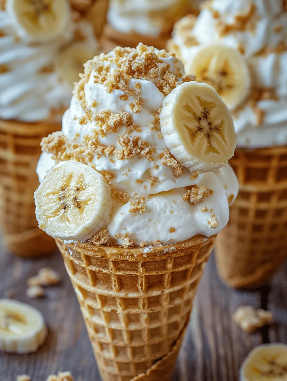 If you’re a fan of desserts that combine nostalgia with innovation, then Banana Pudding Cheesecake Cones are bound to capture your heart. This delightful treat merges two beloved desserts—banana pudding and cheesecake—into a fun, portable format. Imagine the creamy richness of cheesecake layered with the classic flavors of banana pudding, all nestled within a crispy waffle cone. It’s an enticing combination that not only tantalizes the taste buds but also evokes fond memories of family gatherings and summer picnics.