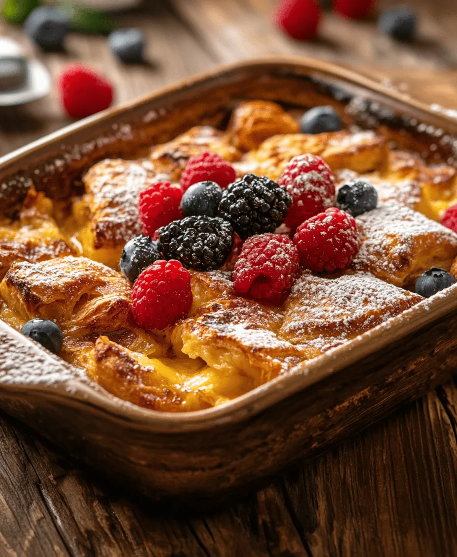 Imagine the warm, flaky layers of a freshly baked croissant transforming into a comforting, gooey casserole that captures the essence of French toast. The Croissant French Toast Casserole is a delightful fusion of these two beloved breakfast staples, making it the perfect dish for brunch gatherings, holiday breakfasts, or a cozy family meal. This recipe is not only easy to prepare but also introduces a unique twist that will elevate your morning routine.