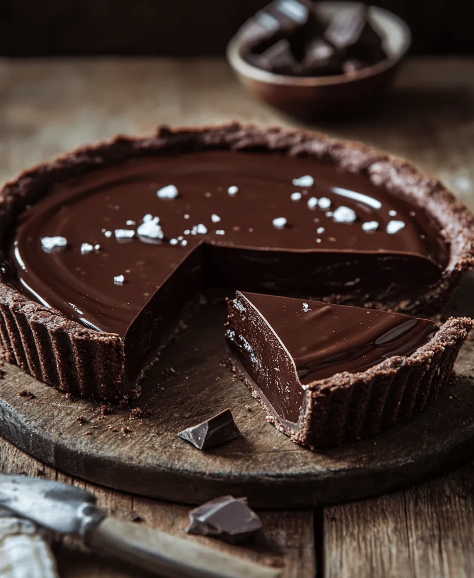 Indulging in a slice of salted dark chocolate tart is more than just savoring a dessert; it's an experience that captivates the senses. With its rich, velvety filling and a perfectly baked crust, this tart strikes an exquisite balance between sweetness and a hint of saltiness, making it an irresistible treat for chocolate lovers. Whether you are celebrating a special occasion or simply treating yourself after a long day, this dessert delivers a powerful punch of flavor that is sure to please.