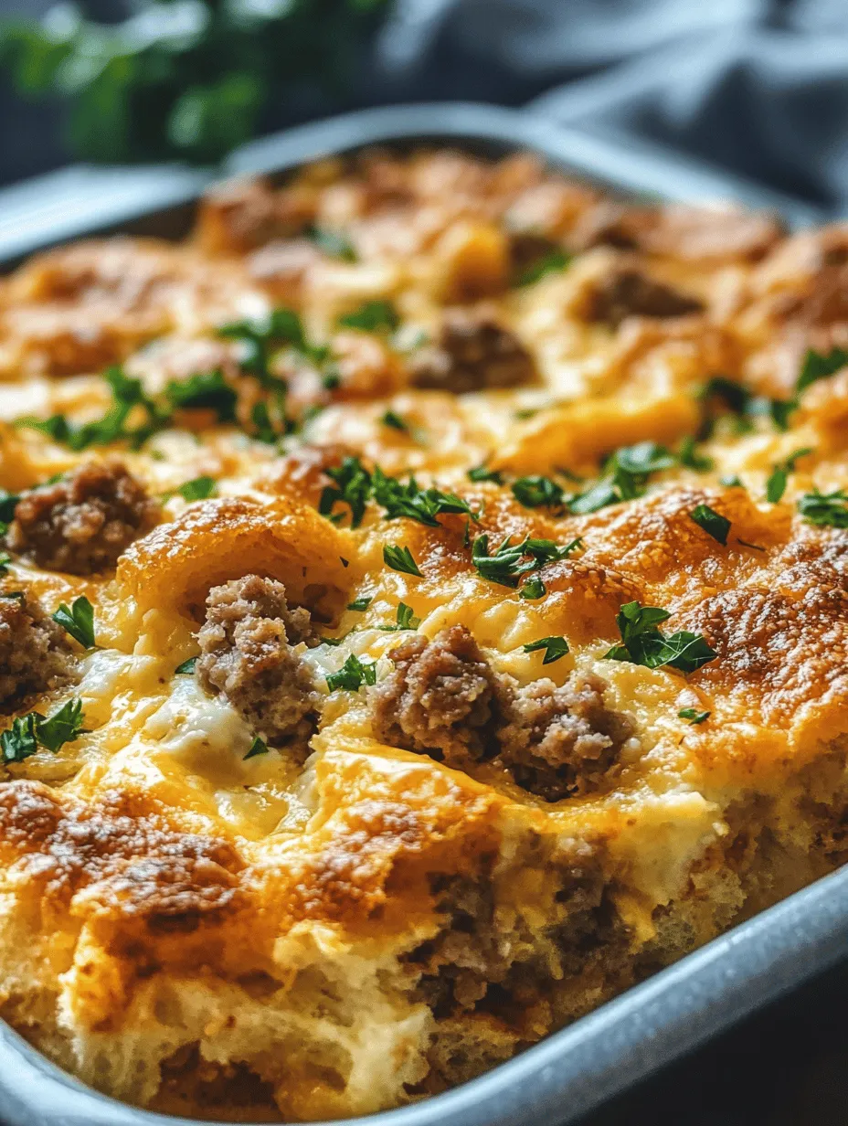 Breakfast casseroles have become a beloved staple in many households, offering a convenient and satisfying meal option that can feed a crowd with minimal effort. Among the myriad of delicious breakfast casseroles out there, the Hearty Sausage, Egg & Cream Cheese Breakfast Casserole stands out due to its rich flavors, protein-packed ingredients, and ease of preparation. This dish is not only perfect for busy mornings but also a delightful choice for family gatherings and brunches, ensuring that everyone leaves the table satisfied.