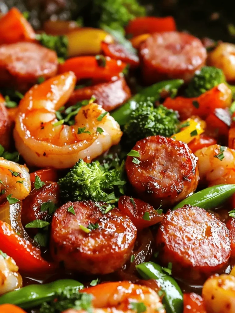 The delightful combination of flavors in Easy Honey Garlic Shrimp with Sausage and Veggies brings a quick and satisfying meal to your table. This recipe is a perfect choice for busy weeknights when you crave something delicious yet effortless to prepare. It features succulent shrimp paired with savory smoked sausage and vibrant mixed vegetables, all enveloped in a sweet and tangy honey garlic sauce that tantalizes the taste buds.