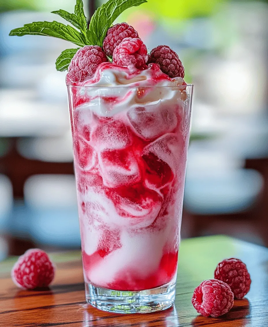The Swig’s Raspberry Dream Coloring Book is not just a drink; it’s a delightful experience that combines the fizzy sweetness of raspberry soda with the creamy, luscious texture of coconut cream and half-and-half. This visually appealing beverage is perfect for summer gatherings, birthday parties, or simply as a refreshing treat on a warm day. With its vibrant colors and mouthwatering flavors, it’s sure to impress your guests and elevate your drink game to a whole new level.