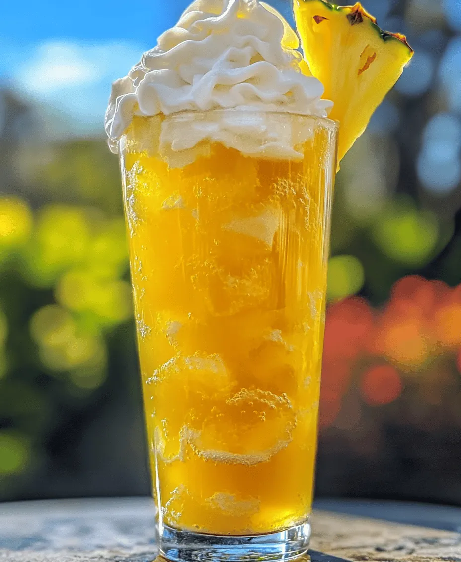 Creating the perfect Pineapple Italian Soda involves selecting high-quality ingredients that work harmoniously together to create a drink that is as delicious as it is refreshing. Let's dive into the core components that make up this tropical delight.