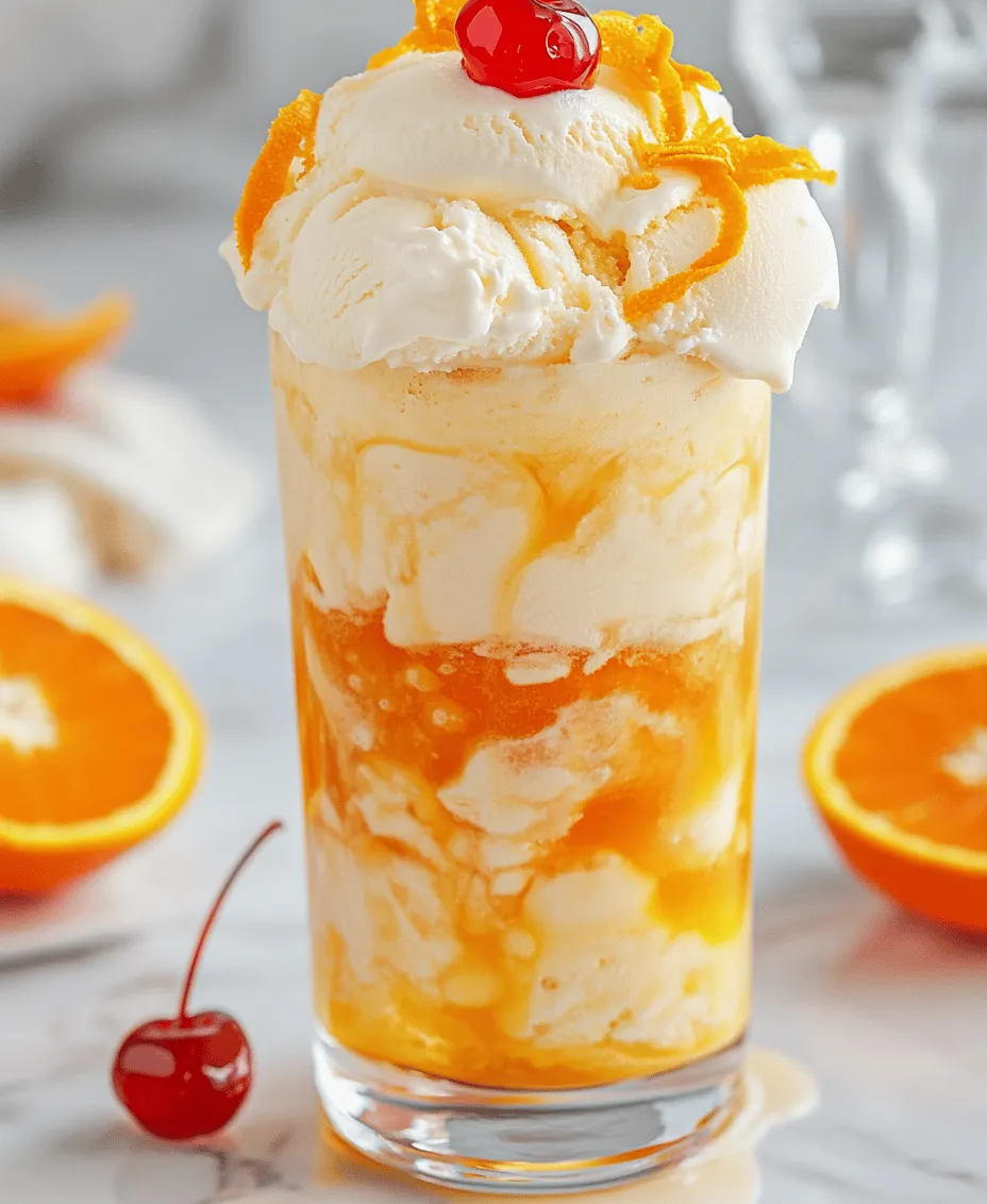 As summer approaches, nothing quenches your thirst and satisfies your sweet cravings quite like a refreshing float. Among the myriad of delicious options, the Dirty Creamsicle Float stands out as an irresistible treat, combining childhood nostalgia with a sophisticated adult twist. This delightful concoction features a harmonious blend of sweet vanilla ice cream, zesty orange soda, and a hint of vodka, creating a beverage that is equal parts refreshing and indulgent.