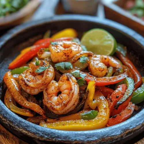 Welcome to the vibrant world of Shrimp Fajitas Fiesta, a dish that embodies the essence of Mexican cuisine while offering a delightful twist that seafood lovers can’t resist. Picture succulent shrimp paired with colorful bell peppers, all enveloped in warm tortillas. This delicious combination not only tantalizes the taste buds but also adds a burst of color to your dinner table, making it the perfect choice for casual weeknight dinners or festive gatherings with friends and family.