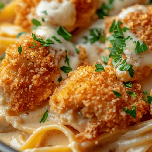 When it comes to comfort food, few dishes can rival the satisfying combination of crispy Parmesan chicken bites paired with a rich and creamy pasta. This delightful recipe brings together tender chicken, a golden crust, and a luscious sauce that envelops perfectly cooked pasta, creating a meal that appeals to both the young and the young at heart. The appeal of this dish lies not only in its comforting flavors but also in its ability to bring family and friends together around the dinner table, making it an ideal choice for any occasion.