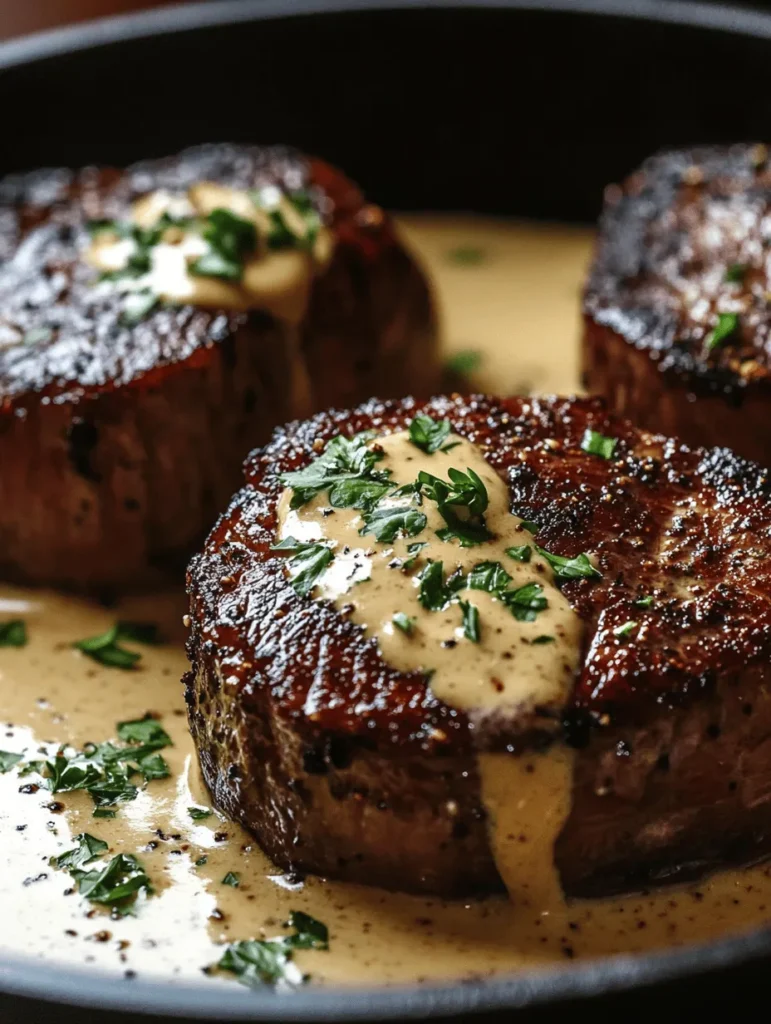 Understanding the allure of a perfectly cooked filet mignon is essential for any culinary enthusiast. This exquisite cut of beef, known for its tenderness and rich flavor, is considered the ultimate indulgence for steak lovers. Renowned for its buttery texture and subtle taste, filet mignon transforms any meal into a special occasion. However, to elevate this already remarkable dish, we introduce a creamy Parmesan mustard sauce that adds a delightful tang and richness, making this dish not just a meal but an experience.